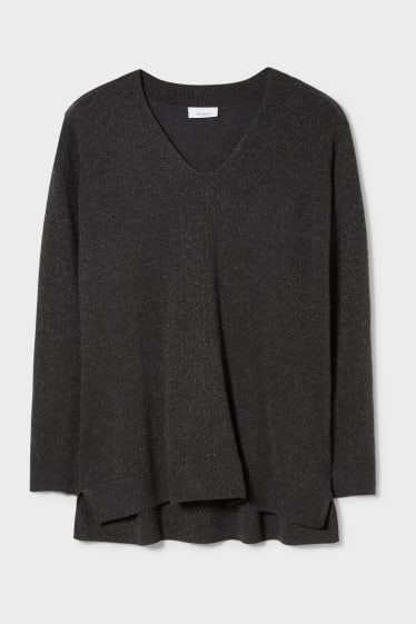 Damen - Pullover - graphite