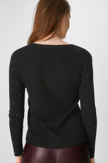 Damen - Pullover - schwarz