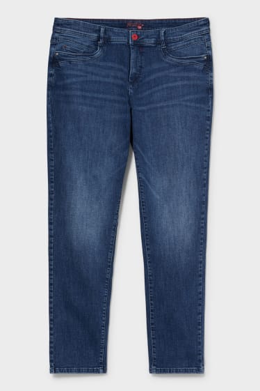 Women - Slim jeans - organic cotton - denim-blue