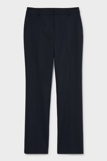 Dames - Businessbroek - straight fit - donkerblauw