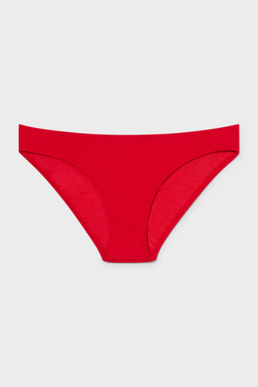 Mujer - Braguita de bikini - low-rise - rojo