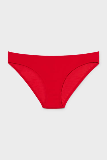 Women - Bikini bottoms - low-rise - red
