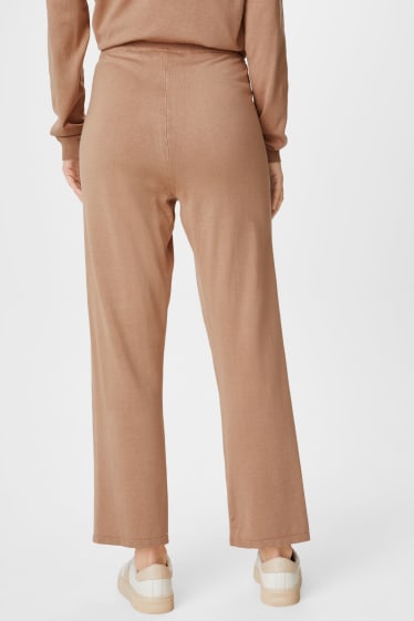 Mujer - Pantalón de punto - marrón claro