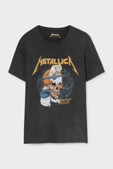 Heren - CLOCKHOUSE - T-shirt - Metallica - zwart