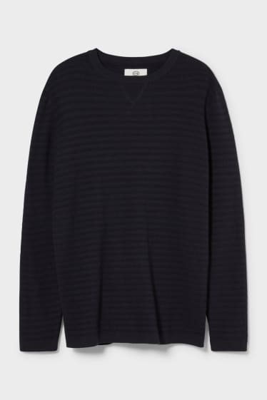 Uomo - Pullover - blu scuro