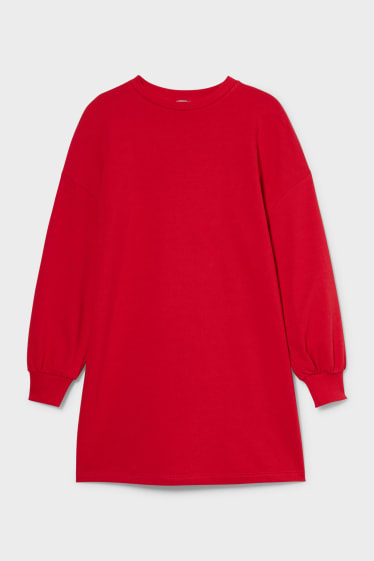 Femmes - CLOCKHOUSE - robe en molleton - rouge