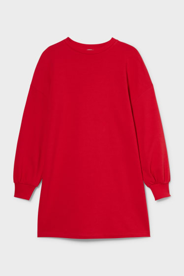 Women - CLOCKHOUSE - sweatshirt dress - red