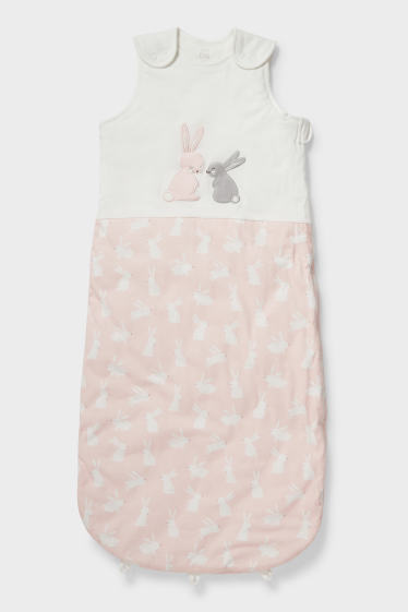 Baby Girls - Baby sleeping bag - white / rose