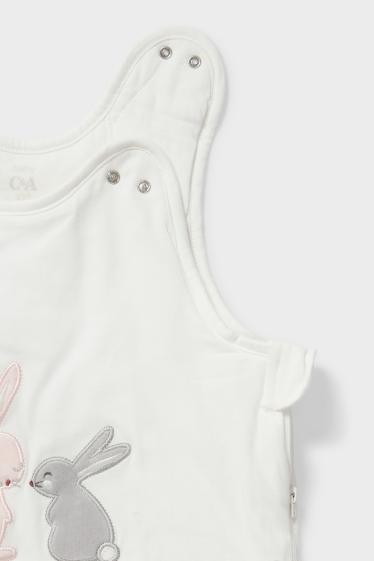 Baby Girls - Baby sleeping bag - white / rose