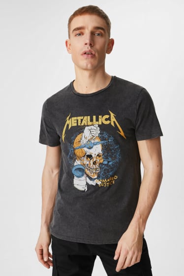 Heren - CLOCKHOUSE - T-shirt - Metallica - zwart