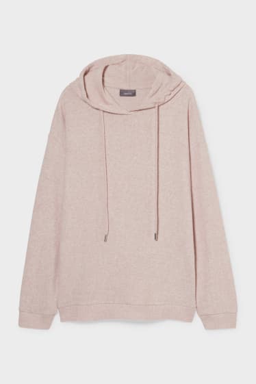 Damen - Kapuzenpullover - pink