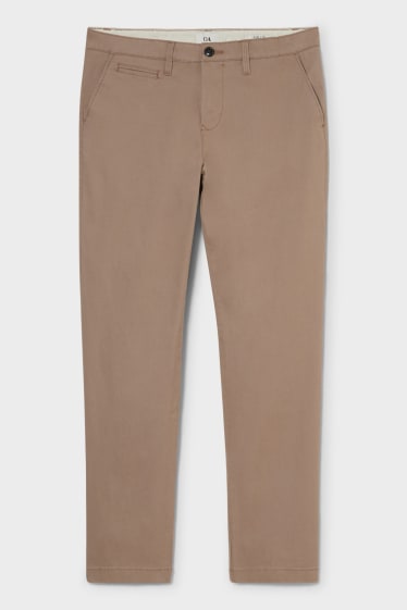 Mężczyźni - Spodnie chino - Regular Fit - brązowoszary