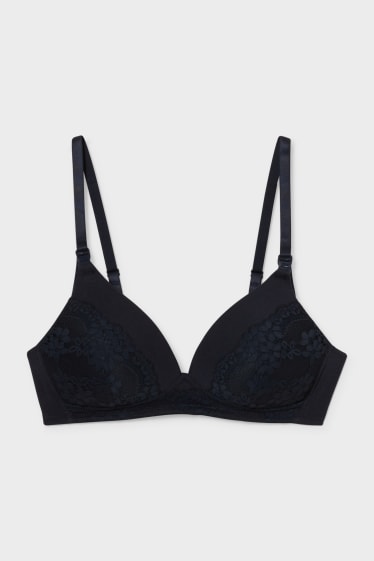 Femmes - Soutien-gorge d'allaitement sans armatures - ampliforme - bleu foncé