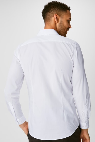 Uomo - Camicia business - slim fit - collo all'italiana - bianco