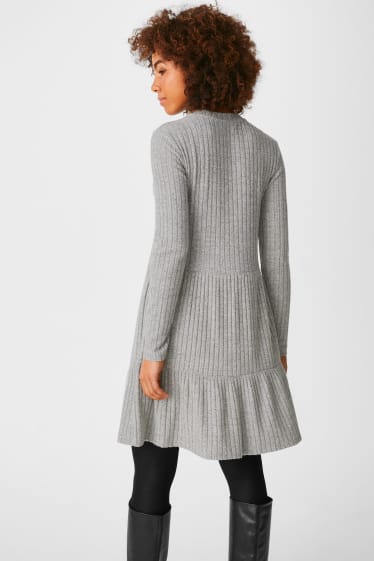 Femmes - Robe Fit & Flare - gris chiné