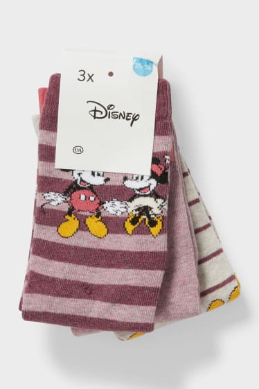 Damen - Multipack 3er - Socken - Disney - rosa