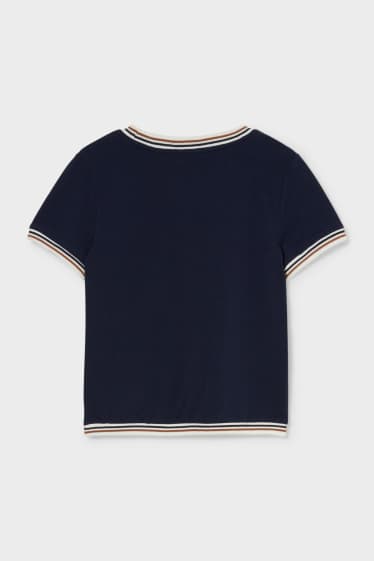 Children Girls - Short sleeve T-shirt - dark blue