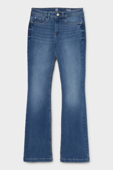 Damen - Bootcut Jeans - 4 Way Stretch - jeans-hellblau