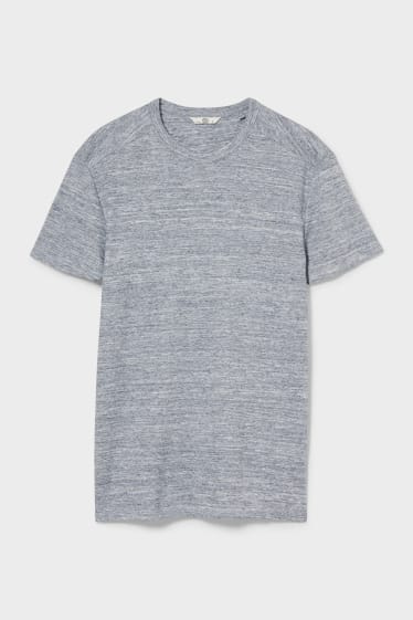 Mężczyźni - T-shirt - ciemnoniebieski-melanż