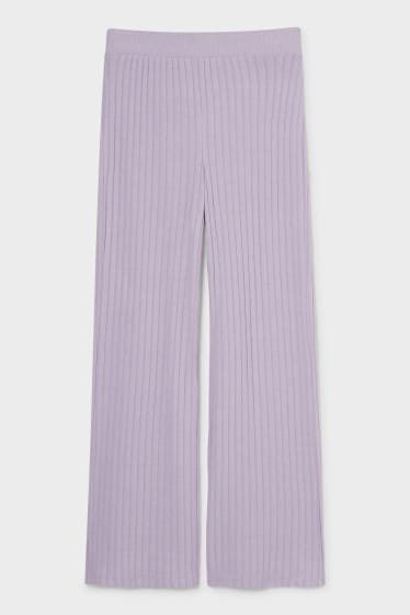 Femmes - CLOCKHOUSE - pantalon palazzo - lilas