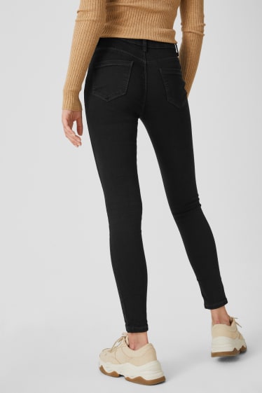 Damen - CLOCKHOUSE - Super Skinny Jeans - High Waist - schwarz