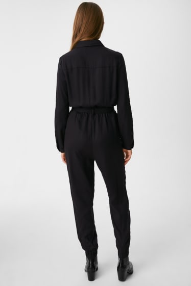 Women - Lyocell jumpsuit - black