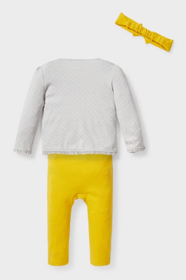 Babies - Baby outfit  - 3 piece - yellow