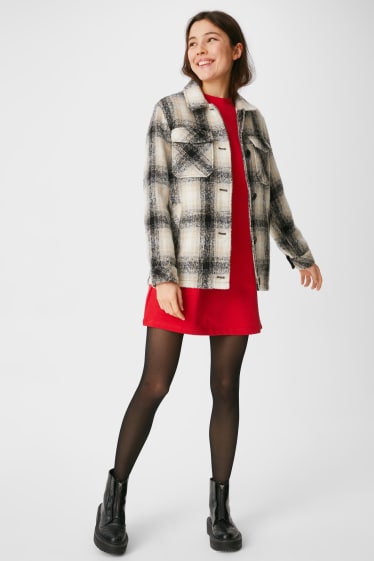 Women - CLOCKHOUSE - sweatshirt dress - red