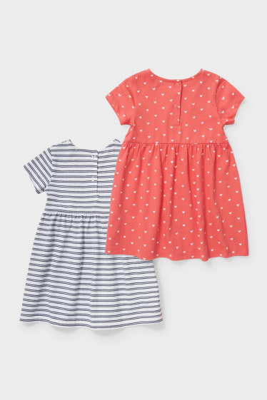 Bébés - Lot de 2 - Minnie Mouse - robe pour bébé - rouge / bleu foncé
