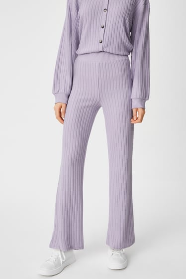 Women - CLOCKHOUSE - trousers - palazzo - lilac