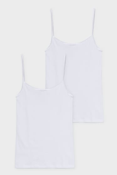 Dames - Speidel - set van 2 - hemdjes - wit