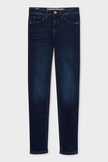 Dames - CLOCKHOUSE - skinny jeans - push-up-effect - jeansblauw