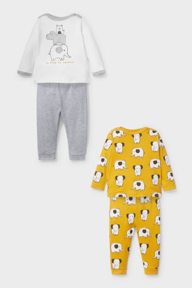Babys - Baby-Pyjama - 2er Pack - gelb