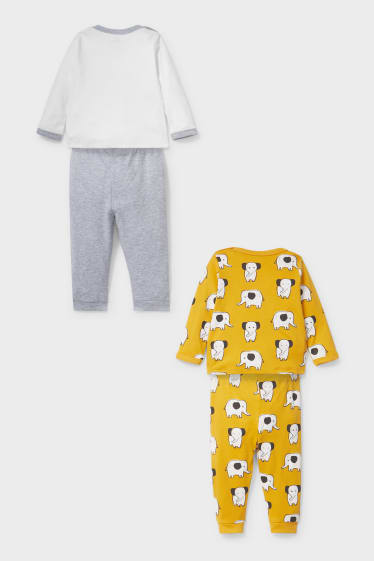 Babys - Baby-Pyjama - 2er Pack - gelb