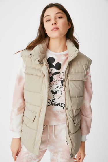 Women - CLOCKHOUSE - quilted gilet - Colour champagne