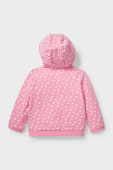 Bébés - Sweat-shirt pour bébé à capuche - rose
