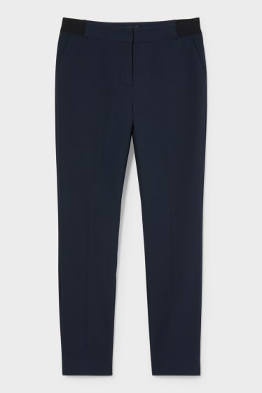 Women - Trousers - slim fit - dark blue