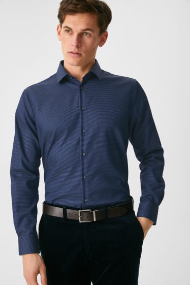 Hombre - Camisa - Regular Fit - Kent - azul oscuro