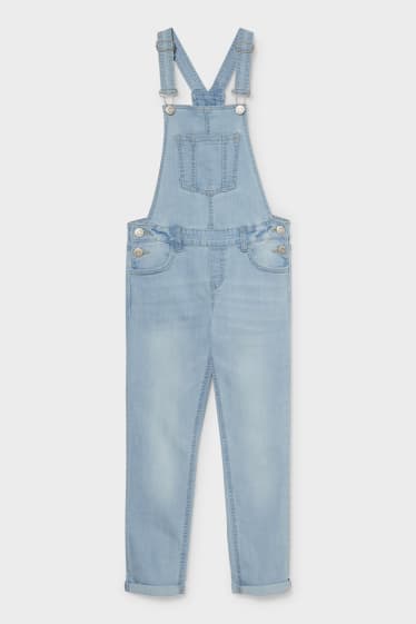 Kinder - Jeans-Latzhose - jeans-blau