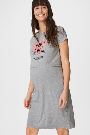 Damen - Still-Bigshirt - Disney - hellgrau-melange