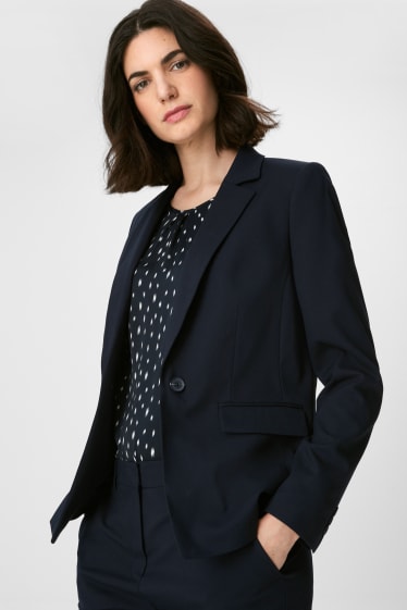 Dames - Businessblazer - donkerblauw