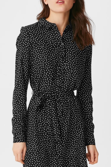 Women - CLOCKHOUSE - dress - polka dot - black