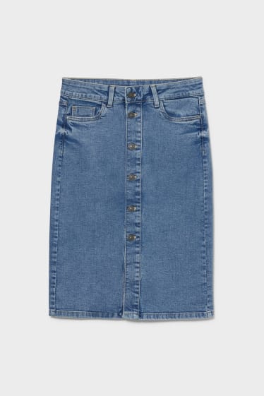 Dámské - Džínové sukně - džíny - světle modré