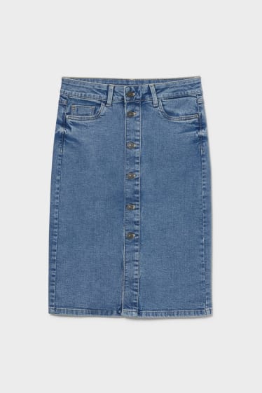 Women - Denim skirt - denim-light blue