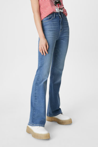 Dames - CLOCKHOUSE - flare jeans - jeansblauw