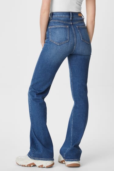 Nastolatki - CLOCKHOUSE - flare jeans - dżins-niebieski