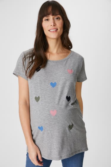 Femmes - T-shirt d'allaitement - gris