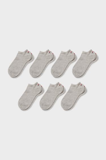 Mujer - FILA - pack de 7 - calcetines tobilleros - gris