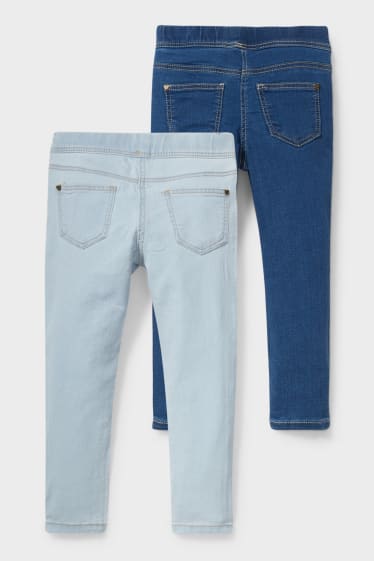 Dětské - Multipack 2 ks - jegging jeans - džíny - světle modré