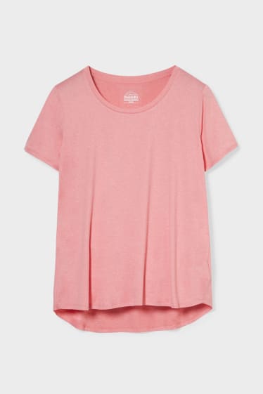 Femmes - T-shirt fonctionnel - rose pâle-chiné